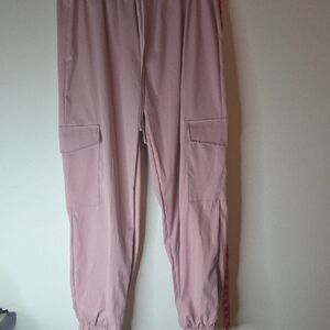 Woman's rose gold joggers By SHEIN
